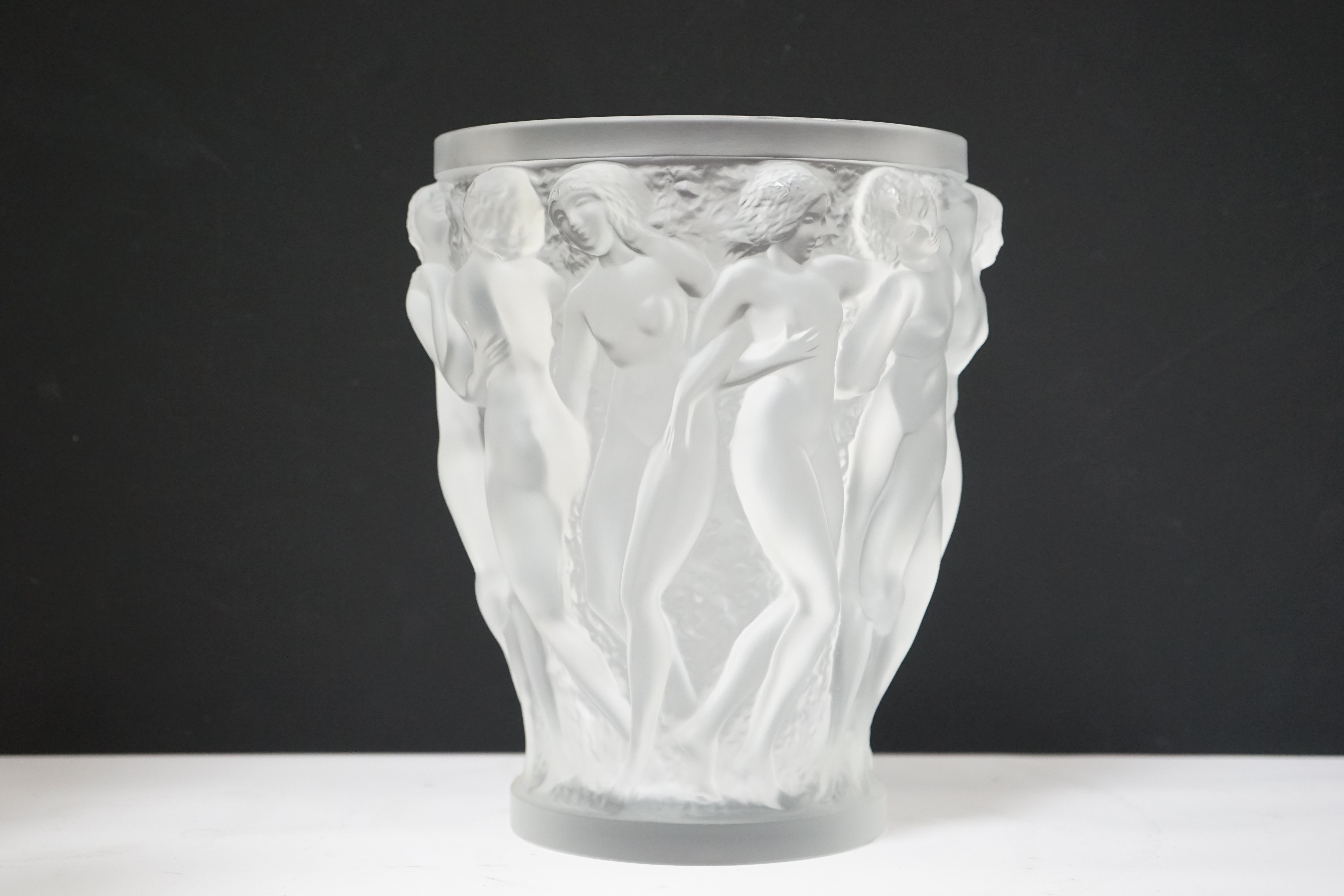 A large Lalique Bacchantes vase